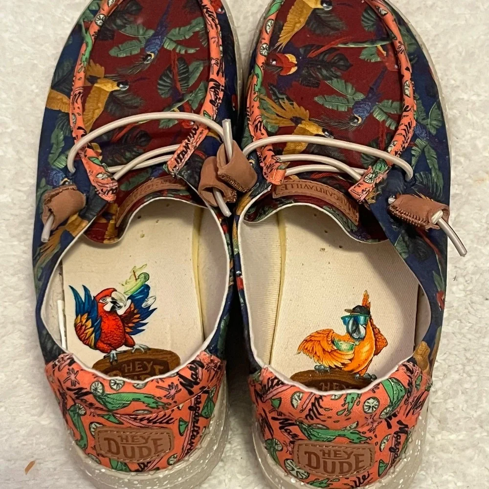 Margaritaville Hey Dudes Tropical Print Shoes - Multicolor - Picture 2 of 5